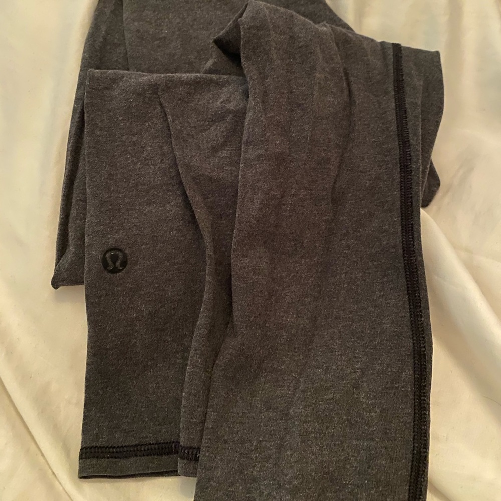 Grey Cropped Lululemon Leggings